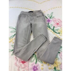 Levis Super Skinny Grey Denim Jeans‎ W24 L30 Mid Rise 11997-0214